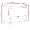 The Living Store Nachttische 2 Stk. Grau Sonoma 50x46x50 cm Produktbild-Vorschau 8