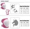 Kinder-Rollschuh-Schutzset Sechs Teilig, Weiß/Rosa, Produktbild-Vorschau 2