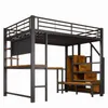 Flieks Etagenbett 140x200cm mit Schreibtisch und Lochwand, Produktbild-Vorschau 13