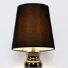 Moderne Tischlampe H:48cm Schwarz Tischleuchte Lampe Produktbild-Vorschau 2