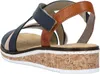 Rieker sandalo donna blu-beige, Colore:blu, Taglia UE:40 Anteprima dell’immagine prodotto 6