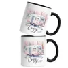 Cozy Winter Vibes Tasse Schwarz Weihnachten Schnee Camping Produktbild-Vorschau 2