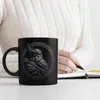 Odin Wikingergott Amulett Tasse schwarz in Schwarz Produktbild-Vorschau 3