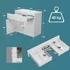 Waschbecken mit Unterschrank Badmöbel MDF 80 Gäste WC Produktbild-Vorschau 6