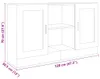 vidaXL Sideboard Schwarz 120x30,5x70 cm Holzwerkstoff Produktbild-Vorschau 8