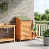 Abri de jardin vidaXL marron 59 x 56 x 113,5 cm en bois Voir les images du produit 3