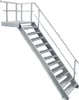 11 Stufen + Podest Stahltreppe mit Geländer rechts / Produktbild-Vorschau 1