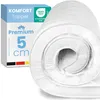 A rolled-up white mattress topper is shown next to its packaging. Anteprima dell’immagine prodotto