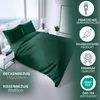 Bettwäsche 155x220 cm Baumwolle Satin Damast Set Gestreift Produktbild-Vorschau 3