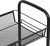 The Living Store Küchenwagen 3 Etagen Schwarz 46x26x64 cm Produktbild-Vorschau 5