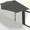 KINGSLEEVE® Demi-parasol Ø 270 cm anthracite Parasol de Voir les images du produit 4