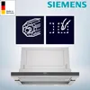 A Siemens range hood is shown with marketing icons and text. Voir les images du produit