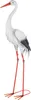 GILDE Storch weiß/schwarz/orange, H.91 cm, 69759 Produktbild-Vorschau 1