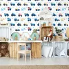 10m VLIES WALLPAPER rolka škôlka autá nákladné auto doprava Náhľad obrázku produktu 2