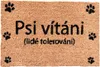 HOME ELEMENTS Rohož z kokosových vláken, Psi vítáni, 40x60 Náhled obrázku produktu 1