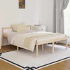 vidaXL Seniorenbett 140x190 cm Massivholz Kiefer Produktbild-Vorschau 2