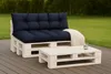 Palettenkissen Set Dunkelblau – Sitzkissen 120×60 cm & Produktbild-Vorschau 8