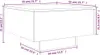 vidaXL Table basse blanche 55x55x31 cm Bois composite Voir les images du produit 7