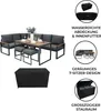 Ensemble de mobilier de jardin en aluminium marron avec Voir les images du produit 2