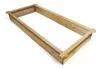 Grabumrandung aus Eichenholz 190 × 90 × 20 cm + Eichenkreuz Produktbild-Vorschau 3