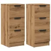 vidaXL Sideboards 2 Stk. Artisan-Eiche 30x30x70 cm Produktbild-Vorschau 2