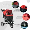 Pawhut PawHut Dog Trolley - Vozík pre psov - červený/čierny Náhľad obrázku produktu 6
