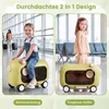 COSTWAY Kinderkoffer mit Rollen & Sitz,Handgepäck mit Produktbild-Vorschau 4
