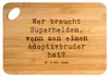 Mr. & Mrs. Panda Holzbrett Spruch Held Adoptivbruder - Produktbild-Vorschau 1