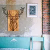 Wallity, Deer, Wanddeko, Schwarz, Metall, 61 x 66 cm Produktbild-Vorschau 1