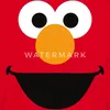 Spreadshirt Sesamstraße Elmo Gesicht Kostüm Karneval Männer Produktbild-Vorschau 2