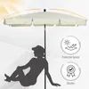 Outsunny Parasol de jardin Parasol droit rectangulaire Voir les images du produit 3