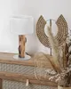 NOWA Tischleuchte Holz braun, 1x E14 Produktbild-Vorschau 3