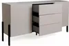Moderne beige Küche Anrichte Wohnzimmer 3 Schubladen 2 Produktbild-Vorschau 9