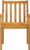 vidaXL Gartenstühle 2 pcs Natur Massivholz Akazie Produktbild-Vorschau 4