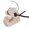 A close-up view of a white electrical component with wires attached. Produktbild-Vorschau