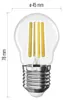 LED Lampe Filament Mini Globe / E27 / 5,9 W (60 W) / 806 lm / Warmweiß Produktbild-Vorschau
