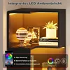 Scaffale angolare Merax con illuminazione a LED, libreria a Anteprima dell’immagine prodotto 6