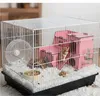 Hamsterhaus Mäusehaus Nagerhaus Holz Rosa 2-stöckig mit Produktbild-Vorschau 3