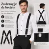 Bretels Heren Volwassenen - Bretels met 4 Brede Clips - Productafbeelding-voorbeeld 3