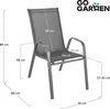 Sedie da giardino in metallo per terrazza balcone sedie da Anteprima dell’immagine prodotto 18