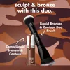 Pinceau duo pour bronzer et sculpter le visage, de la Voir les images du produit 4