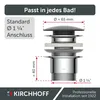 Kirchhoff Universal Waschbecken Ablaufgarnitur, Pop Up Produktbild-Vorschau 3