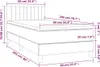 vidaXL Letto a molle con materasso grigio scuro 90x200 cm Anteprima dell’immagine prodotto 6