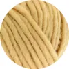 A close-up view of thick, beige yarn. Produktbild-Vorschau