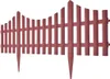 A section of a red garden fence with pointed stakes. Náhľad obrázku produktu