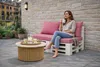 Palettenkissen Set 120 x 80 x 10 cm + 2 x 50 x 40 cm – Produktbild-Vorschau 2
