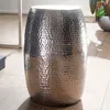 Table d'appoint ronde FineBuy Design, 30 cm, métal argenté Voir les images du produit 1