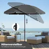 Sekey Sonnenschirm Rund Ø 180 cm Terrassen Gartenschirm Produktbild-Vorschau 6
