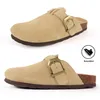 Boston Wildleder Clog Leder Pantoletten Clogs Clog Schuhe Produktbild-Vorschau 5