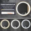 kleankin Badspiegel Wandspiegel mit LED-Leuchte Dimmbarer Produktbild-Vorschau 6